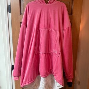Pink “The Comfy” Oversized Hoodie with Sherpa Lining